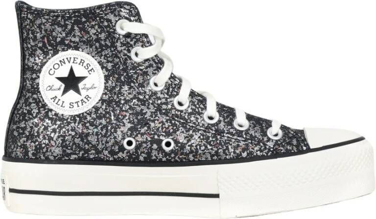 Converse Glitter High Top Sneakers Gray Dames