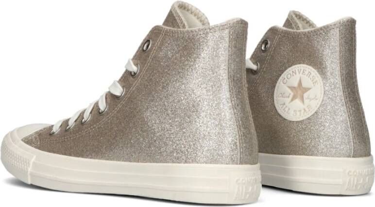 Converse Glitter High Top Sneakers Yellow Dames