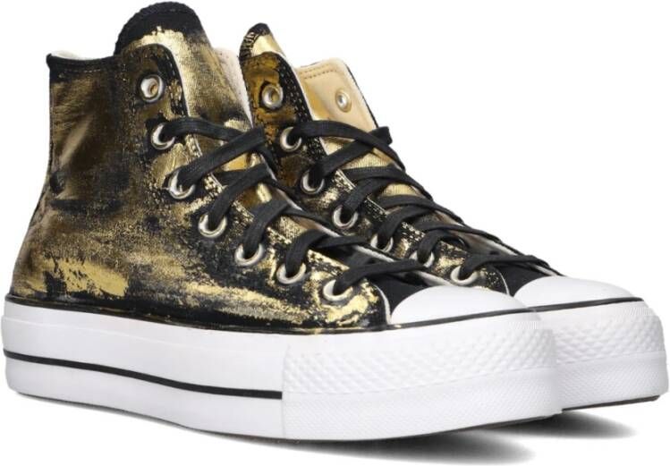 Converse Gouden hoge trendy sneakers Yellow Dames