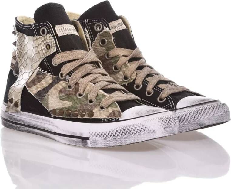 Converse Handgemaakte Camo Sneakers Beige Zwart Multicolor Heren