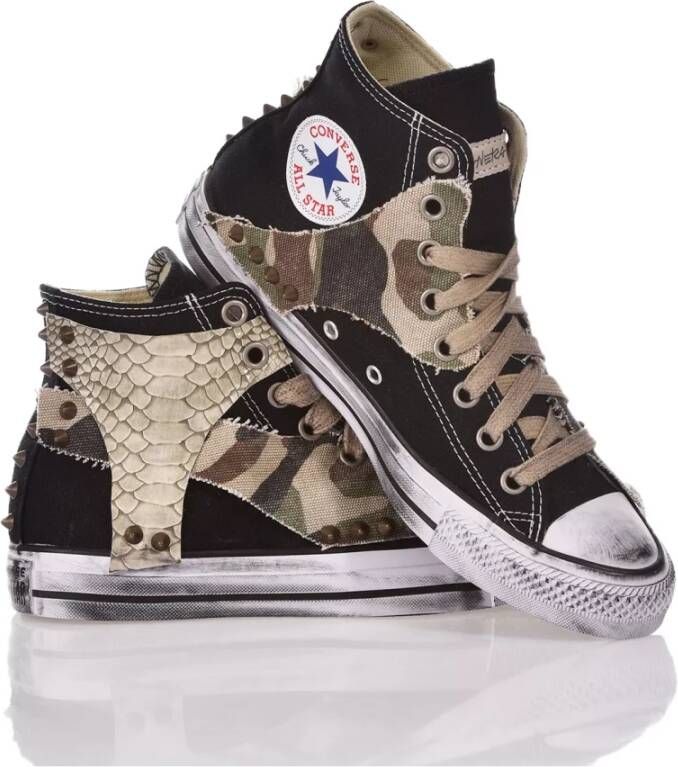 Converse Handgemaakte Camo Sneakers Beige Zwart Multicolor Heren