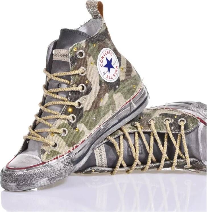 Converse Handgemaakte Camo Sneakers Champagne Goud Multicolor Dames