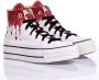 Converse Handgemaakte Damessneakers Wit Rood Multicolor Dames - Thumbnail 2