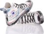 Converse Handgemaakte Witte Sneakers Aangepaste Schoenen Multicolor Heren - Thumbnail 3