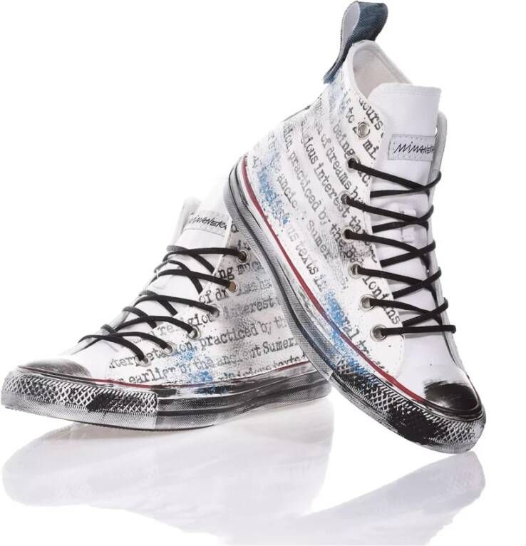 Converse Handgemaakte Witte Sneakers Aangepaste Schoenen Multicolor Heren