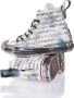 Converse Handgemaakte Witte Sneakers Aangepaste Schoenen Multicolor Heren - Thumbnail 5