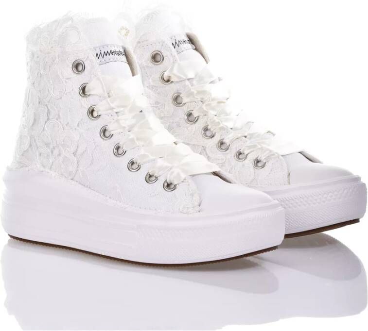 Converse Handgemaakte Witte Sneakers voor Vrouwen White Dames