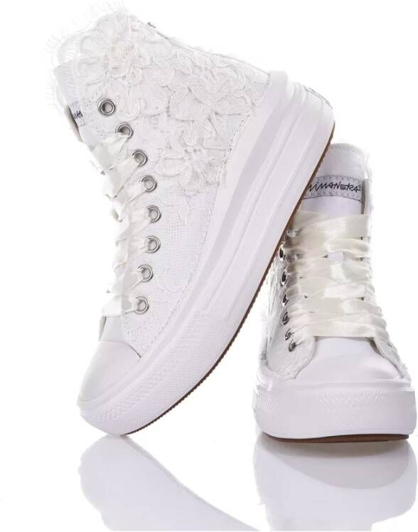 Converse Handgemaakte Witte Sneakers voor Vrouwen White Dames