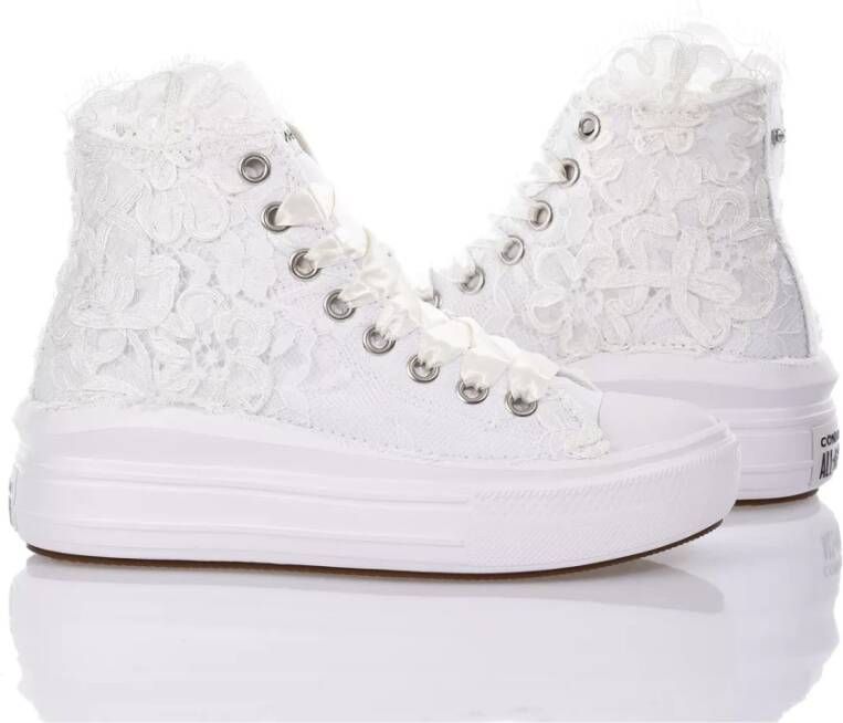 Converse Handgemaakte Witte Sneakers voor Vrouwen White Dames