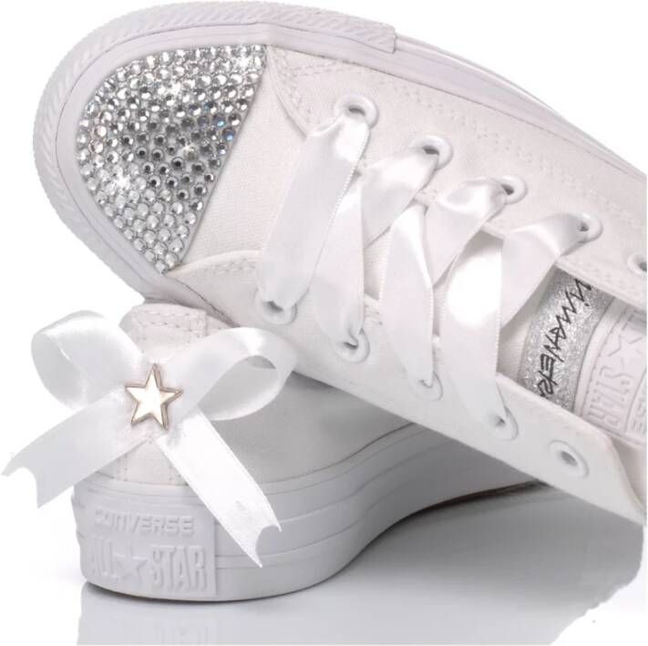 Converse Handgemaakte Witte Sneakers voor Vrouwen White Dames