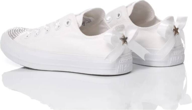 Converse Handgemaakte Witte Sneakers voor Vrouwen White Dames