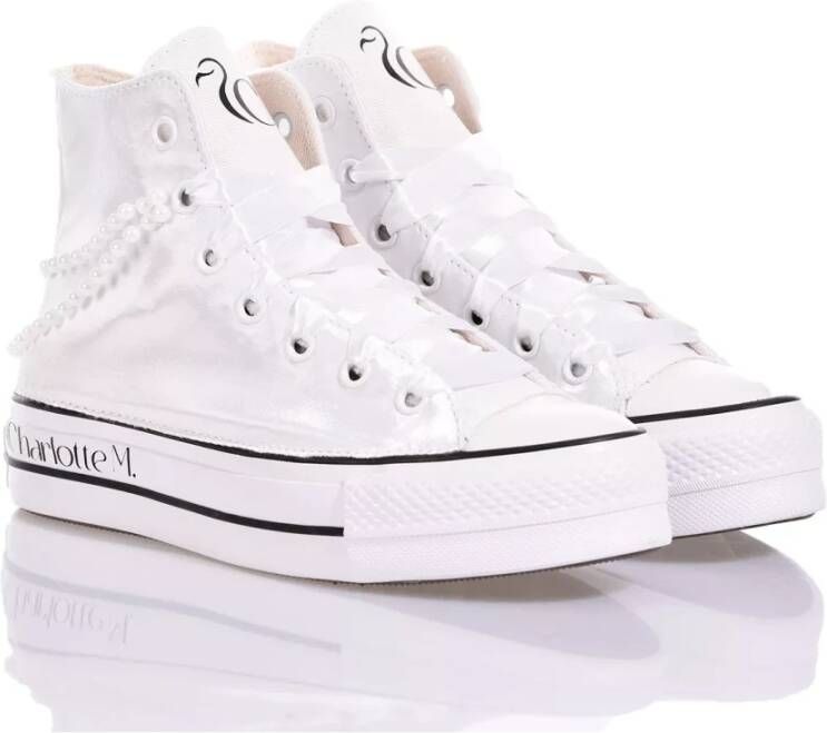 Converse Handgemaakte Witte Sneakers voor Vrouwen White Dames