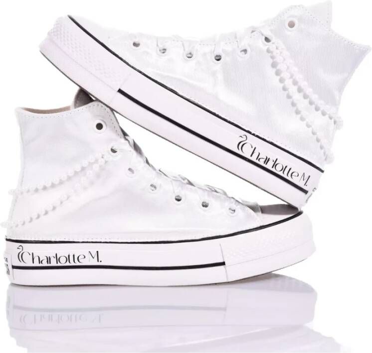 Converse Handgemaakte Witte Sneakers voor Vrouwen White Dames