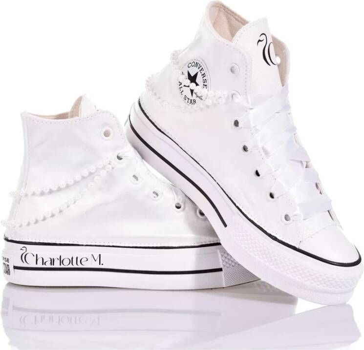 Converse Handgemaakte Witte Sneakers voor Vrouwen White Dames