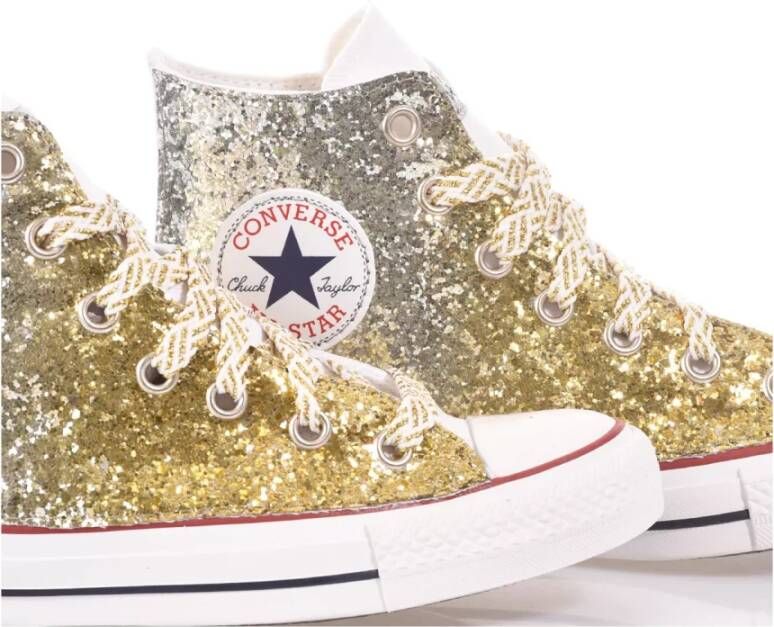 Converse Handgemaakte Zilver Goud Sneakers Multicolor Dames