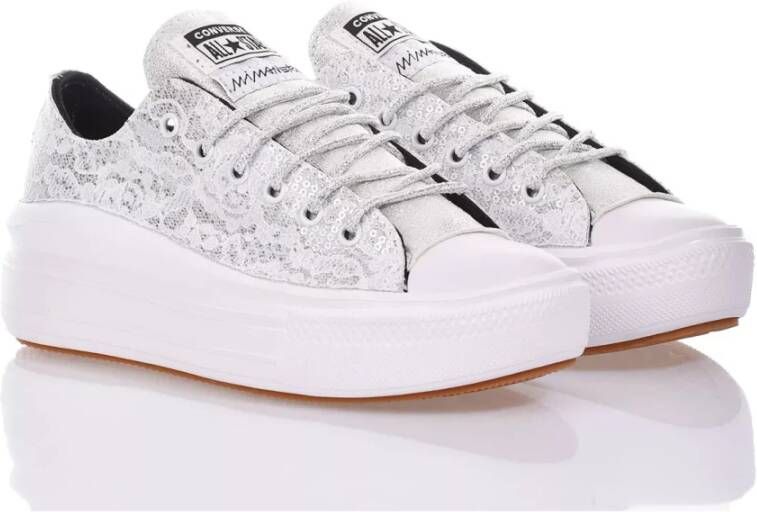 Converse Handgemaakte Zilver Witte Sneakers White Dames