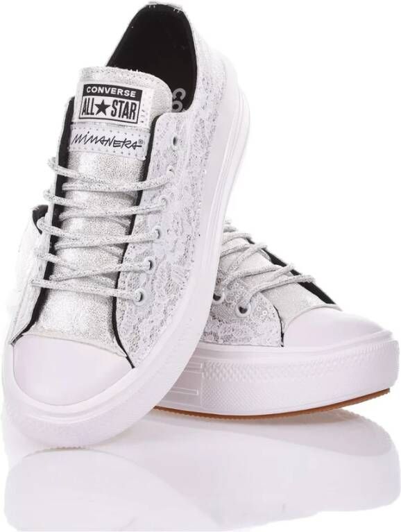 Converse Handgemaakte Zilver Witte Sneakers White Dames