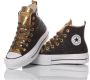 Converse Handgemaakte Zwarte Gouden Sneakers Black Dames - Thumbnail 2