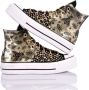 Converse Handgemaakte Zwarte Sneakers voor Vrouwen Multicolor Dames - Thumbnail 2