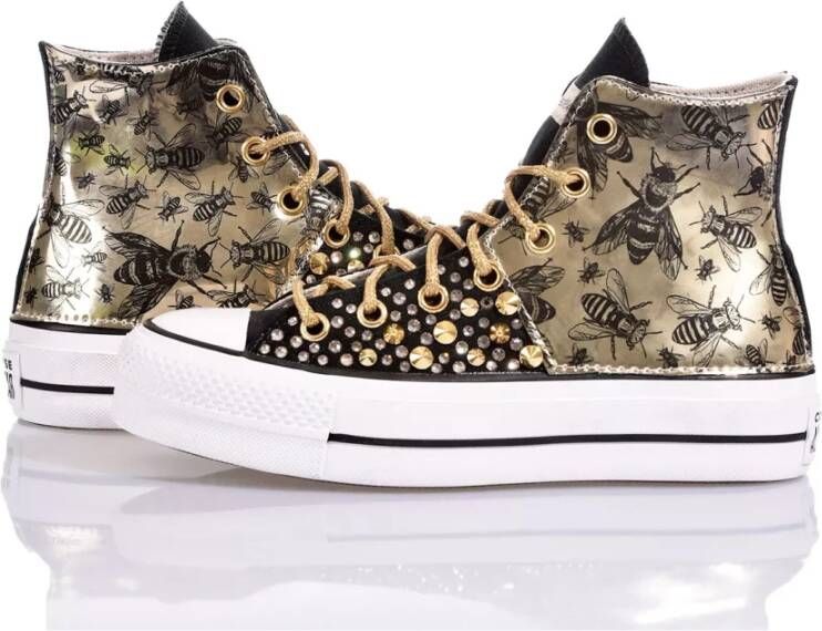 Converse Handgemaakte Zwarte Sneakers voor Vrouwen Multicolor Dames