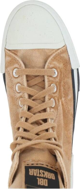 Converse Hoge Sneaker in Geel Canvas Brown Dames