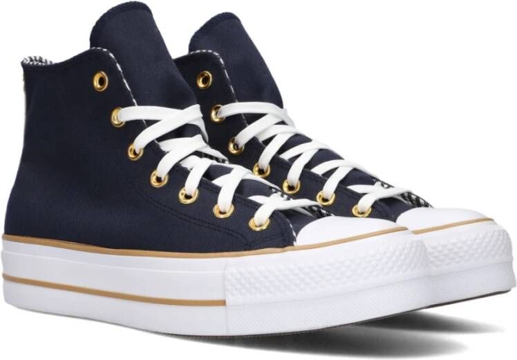 Converse Hoge Top Lift Platform Sneakers Blue Dames