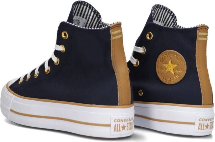 Converse Hoge Top Lift Platform Sneakers Blue Dames