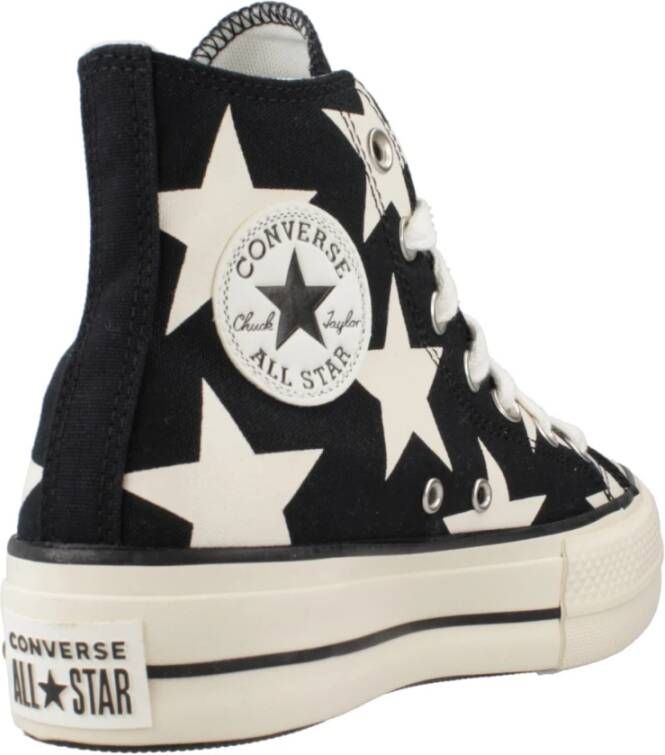 Converse Hoge Top Mode Sneakers Black Dames