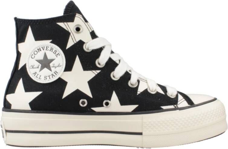 Converse Hoge Top Mode Sneakers Black Dames