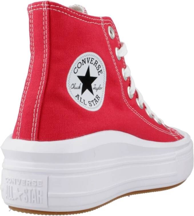 Converse Hoge-Top Mode Sneakers Red Dames