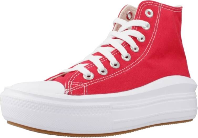 Converse Hoge-Top Mode Sneakers Red Dames