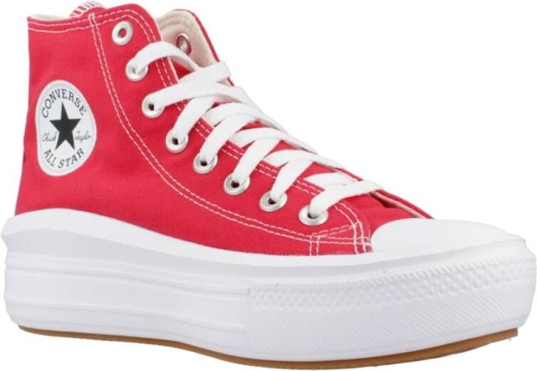 Converse Hoge-Top Mode Sneakers Red Dames