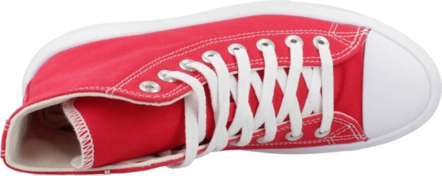 Converse Hoge-Top Mode Sneakers Red Dames