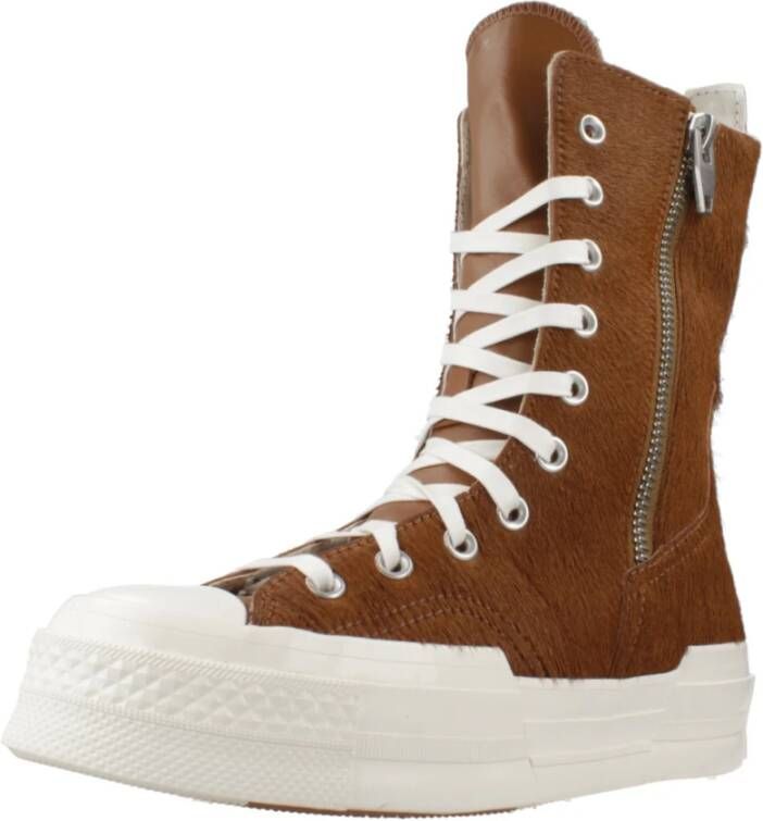 Converse Hoge Top Sneakers Chuck 70 Plus Brown Dames