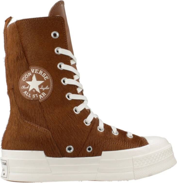 Converse Hoge Top Sneakers Chuck 70 Plus Brown Dames