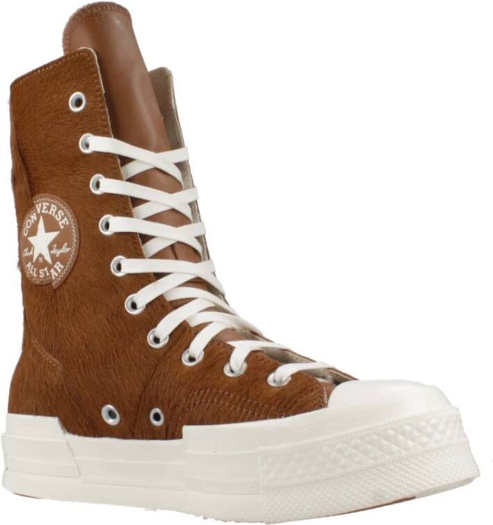 Converse Hoge Top Sneakers Chuck 70 Plus Brown Dames