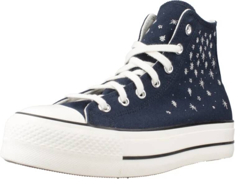 Converse Hoge Top Sneakers In de Leegte Blue Dames