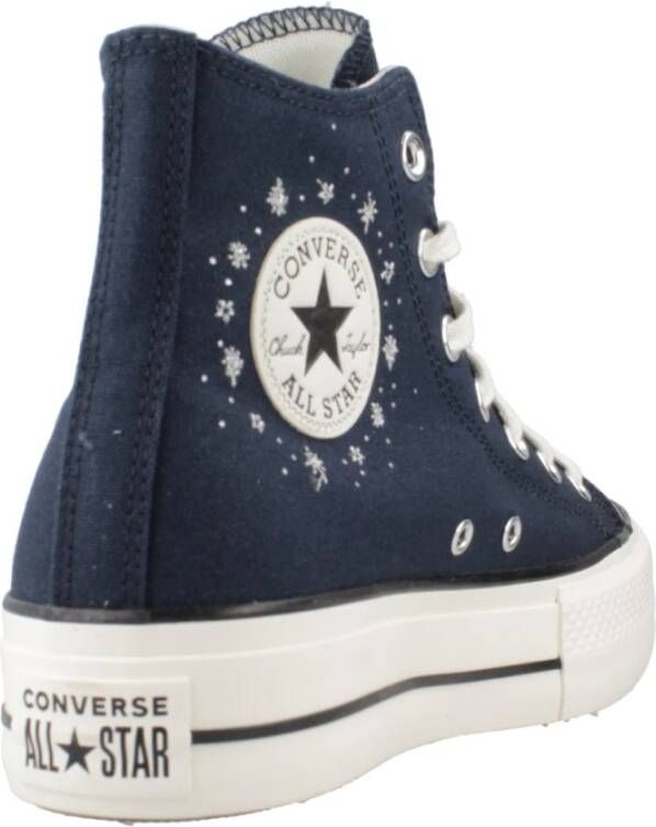 Converse Hoge Top Sneakers In de Leegte Blue Dames