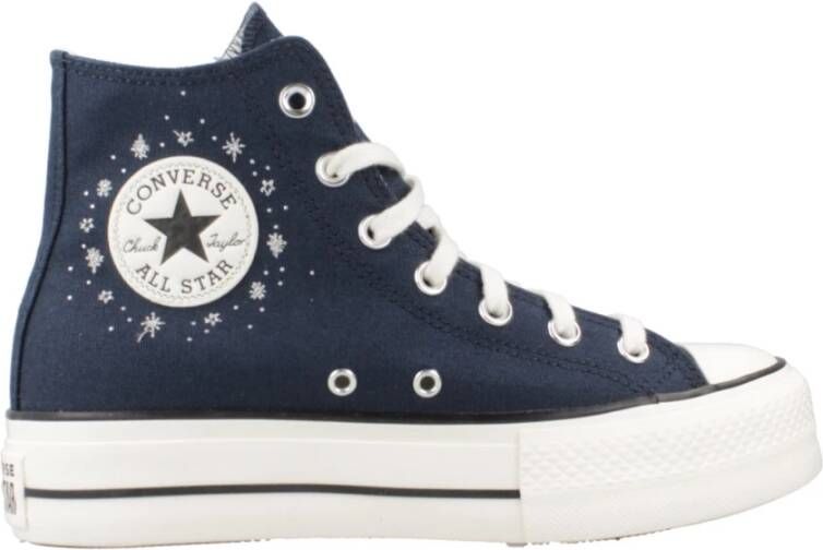 Converse Hoge Top Sneakers In de Leegte Blue Dames