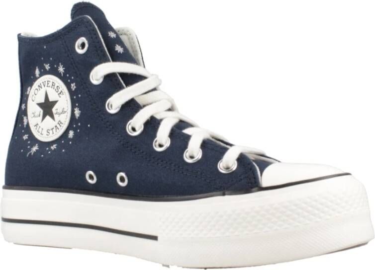 Converse Hoge Top Sneakers In de Leegte Blue Dames