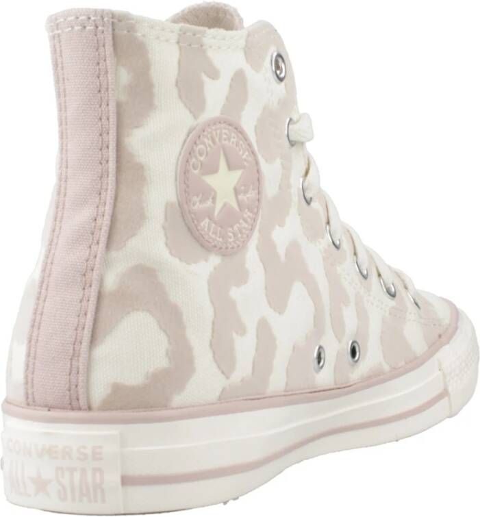 Converse Hoge Top Sneakers in Zwart Beige Dames