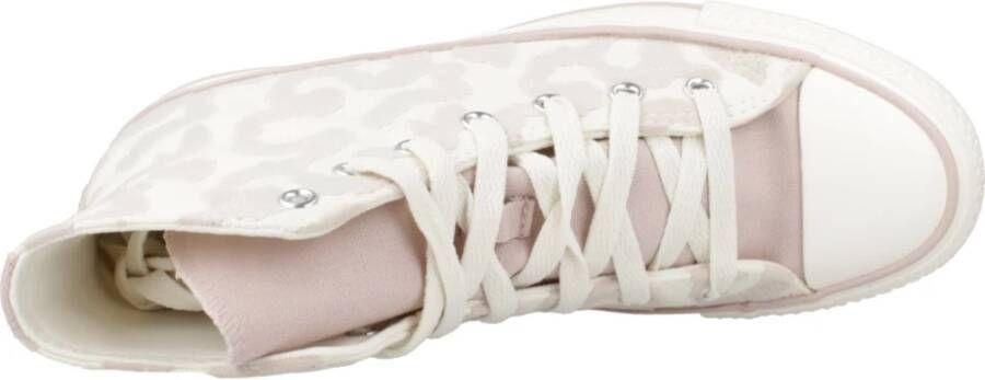 Converse Hoge Top Sneakers in Zwart Beige Dames