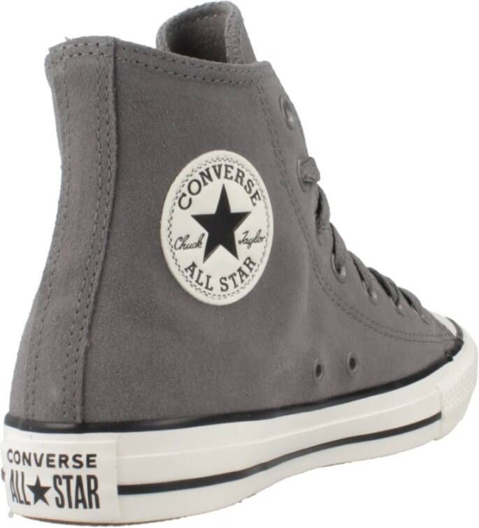 Converse Hoge Top Sneakers in Zwart Gray Dames