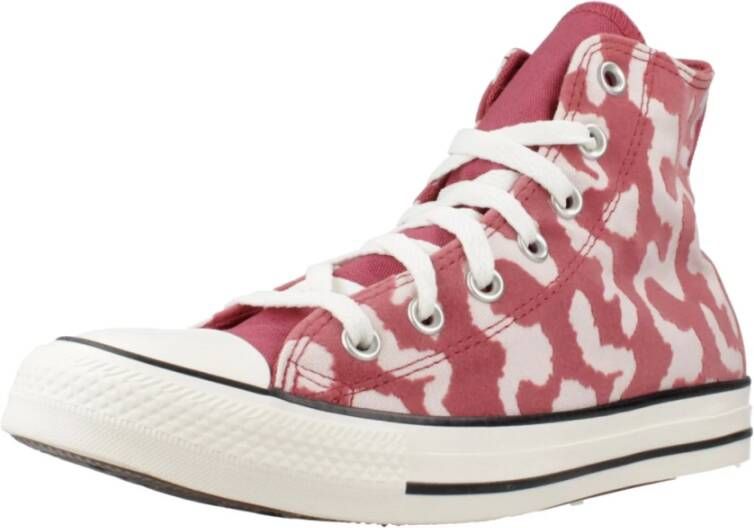 Converse Hoge Top Sneakers in Zwart Red Dames