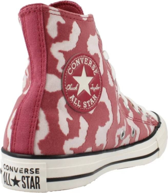 Converse Hoge Top Sneakers in Zwart Red Dames