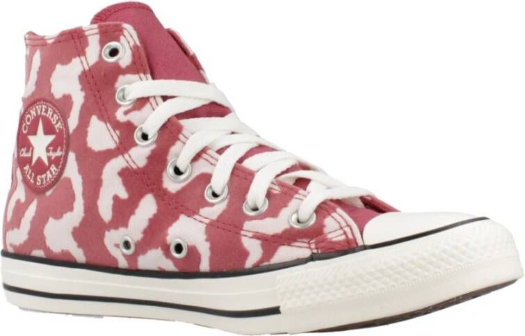 Converse Hoge Top Sneakers in Zwart Red Dames