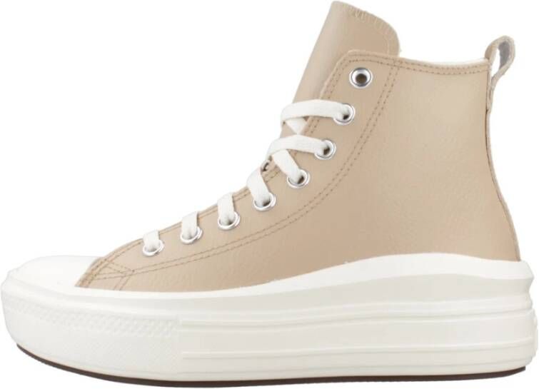 Converse Hoge Top Sneakers Move Warm Beige Dames