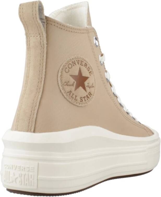 Converse Hoge Top Sneakers Move Warm Beige Dames