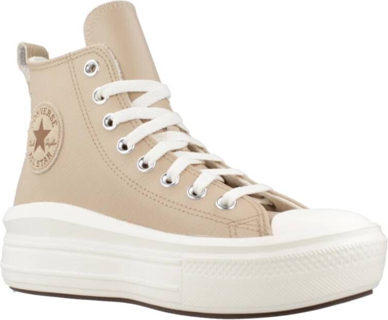 Converse Hoge Top Sneakers Move Warm Beige Dames