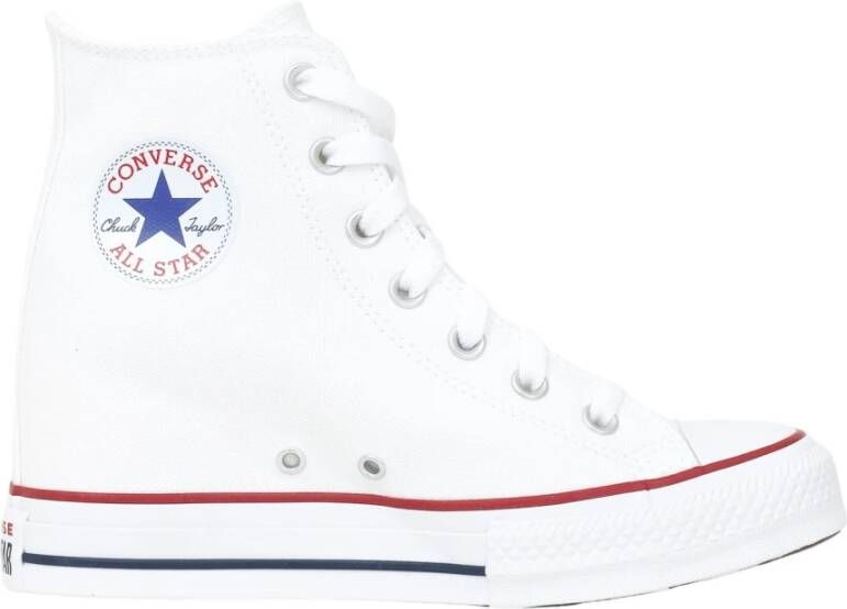 Converse Hoge-top Wig Platform Sneakers White Dames